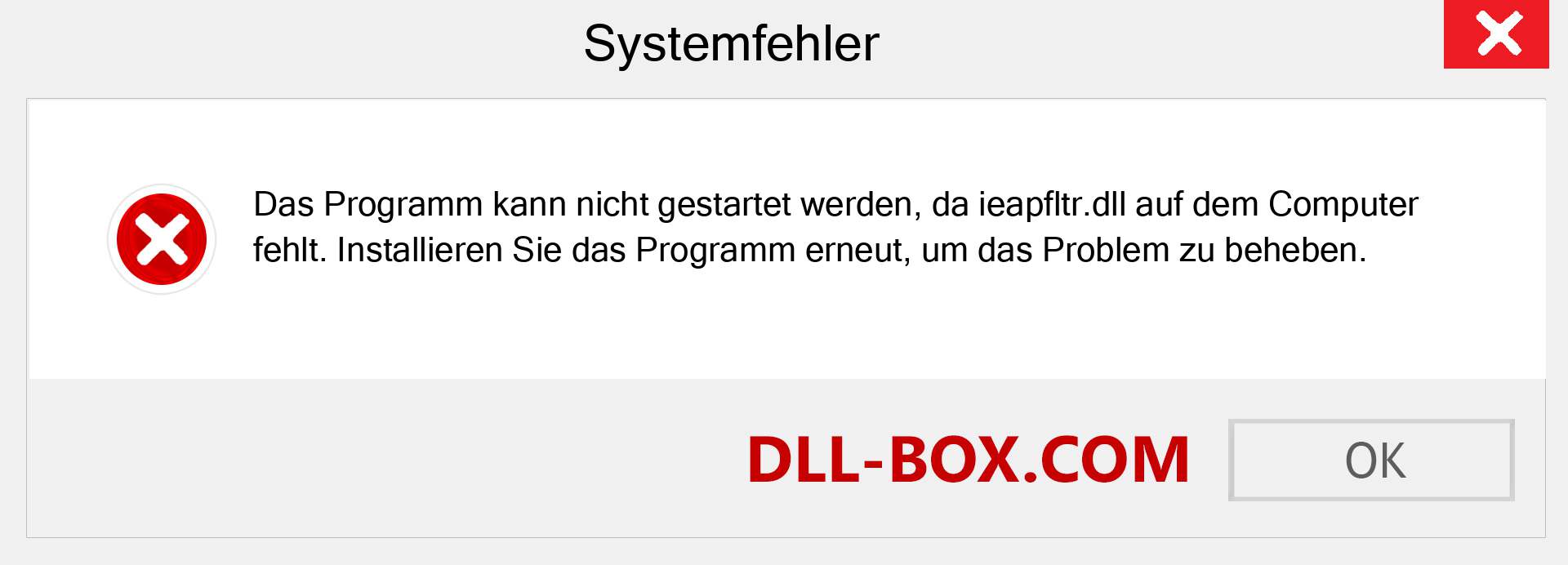 ieapfltr.dll-Datei fehlt?. Download für Windows 7, 8, 10 - Fix ieapfltr dll Missing Error unter Windows, Fotos, Bildern