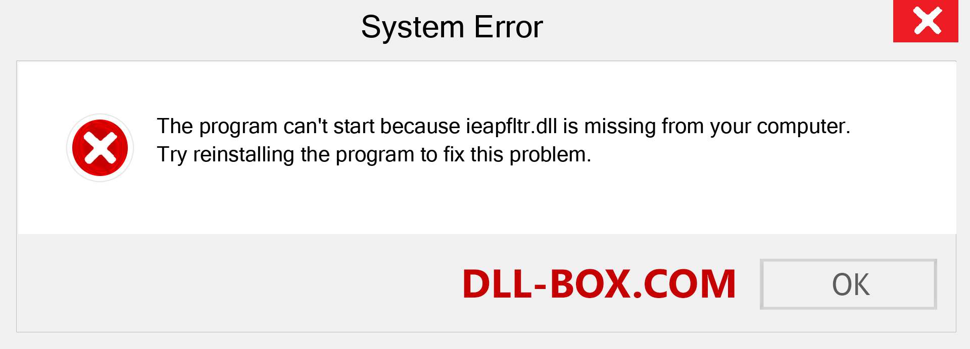  ieapfltr.dll file is missing?. Download for Windows 7, 8, 10 - Fix  ieapfltr dll Missing Error on Windows, photos, images