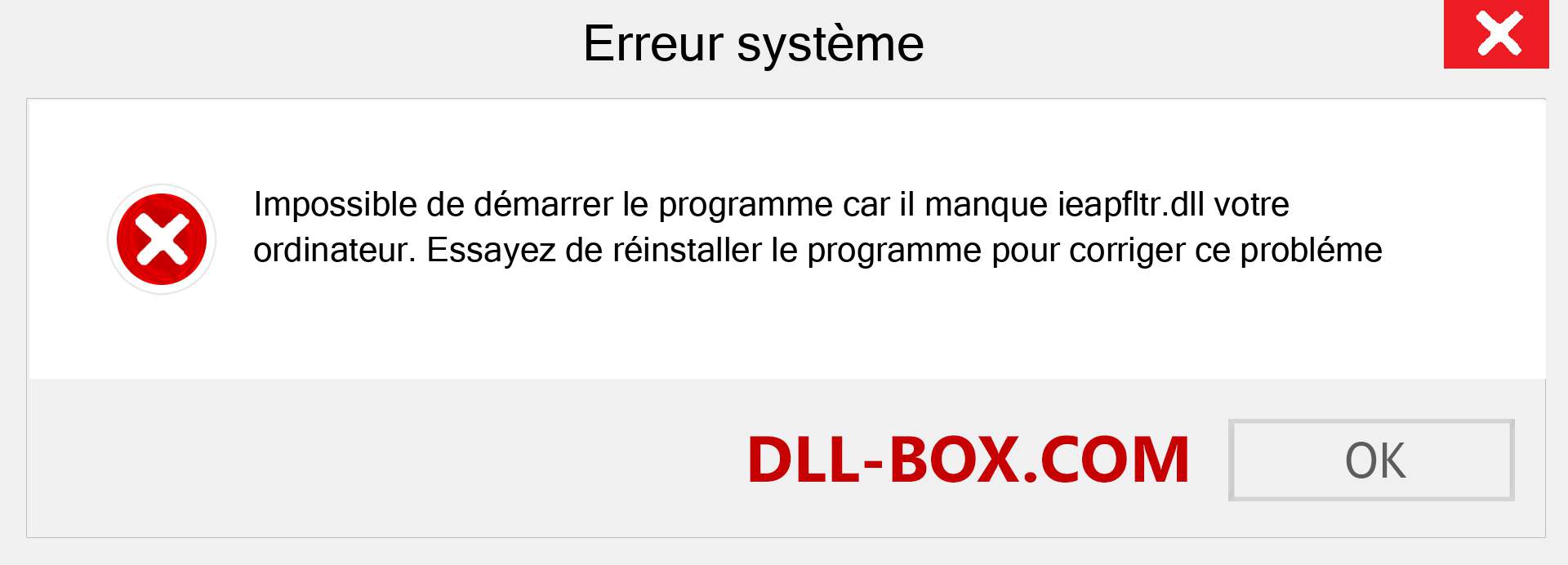 Le fichier ieapfltr.dll est manquant ?. Télécharger pour Windows 7, 8, 10 - Correction de l'erreur manquante ieapfltr dll sur Windows, photos, images